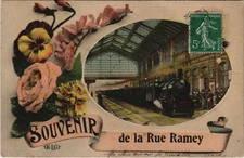 Old postcard Paris 18th century - souvenir (59892)