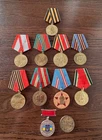 Large Soviet USSR Medal Lot WWII Anniversary Military Awards Vintage Collection