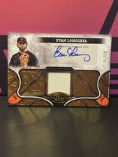 2025 Topps Tier One Evan Longoria Game-Used Patch Auto Giants /75