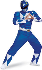 Men'S Blue Ranger Classic Muscle Adult Costume