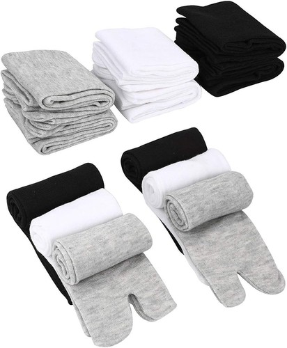3 Pairs V-Shape Splited Toe Tabi Socks,Flip Flop Socks - Picture 3 of 6