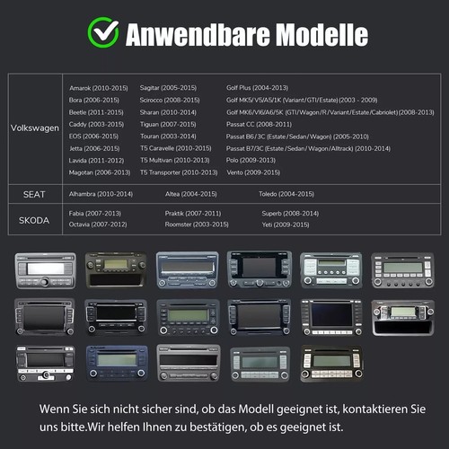 Android 14 Carplay Autoradio GPS NAVI RDS Für VW GOLF 5 6 Touran Tiguan Kamera - Bild 11 von 18