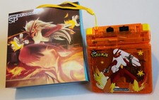 Nintendo Game Boy Advance SP X Blaziken Pokemon Boxed IPS Screen Backlit Console