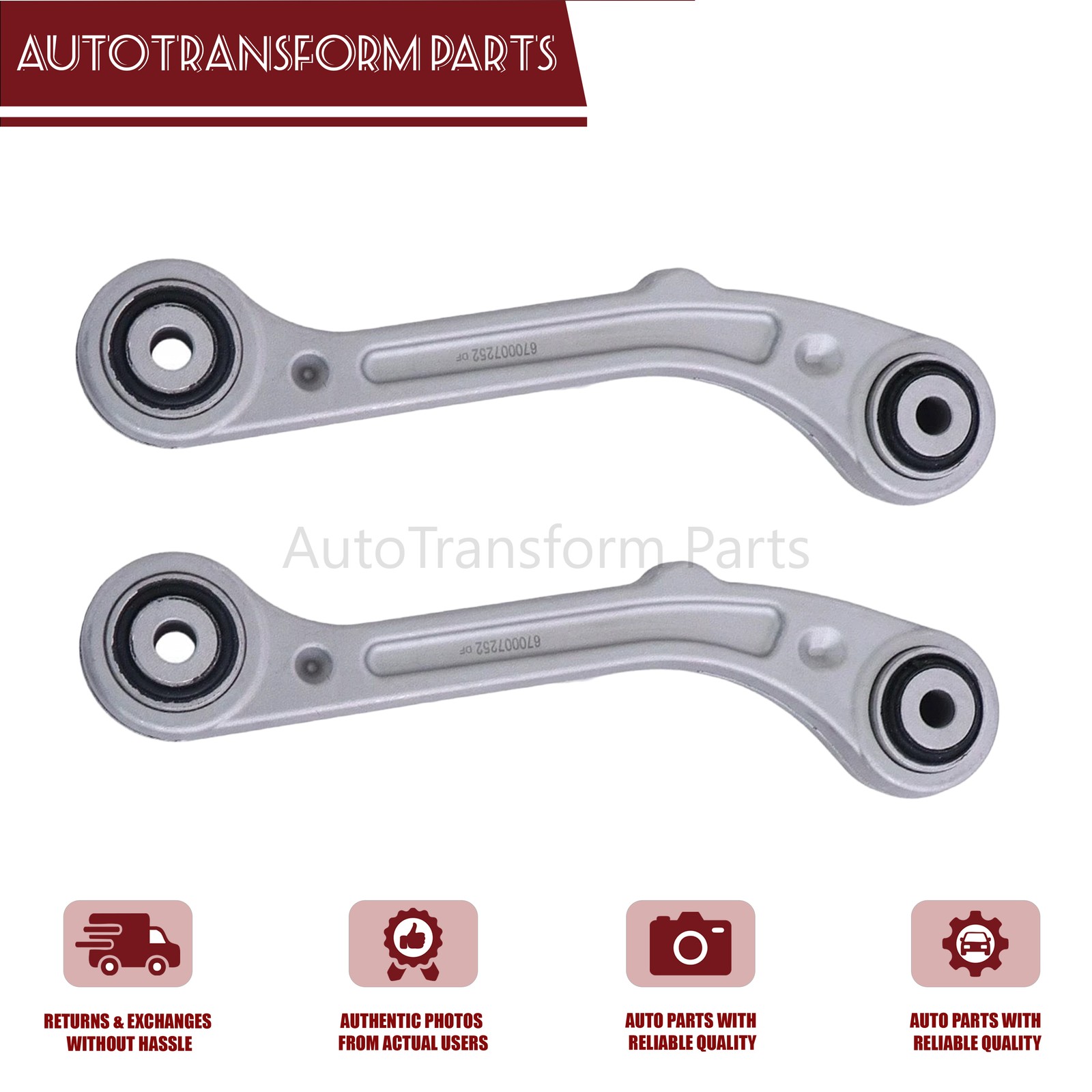 2PCS For Maserati Ghibli Quattroporte Rear Suspension Control Arm Kit 670007252