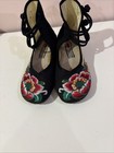 BININBOX WOMEN CHINESE EMBROIDERED FLOWER FLAT MARY JANE BALLET FLATS SZ. 40/9 — photo 5