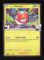 Iono's Voltorb 047/159 Prize Pack Series Holo