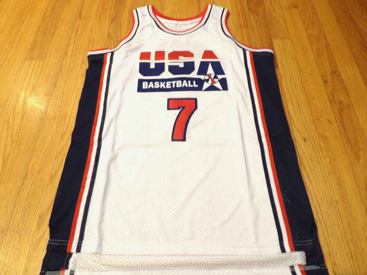 T-shirt Larry Bird Dream Team 1992 Mitchell & Ness - Basket NBA - Taille M Bleu