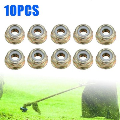10x Universal M10x1.25 Strimmer Brush Left Hand Thread Cutter Reverse Nuts Part