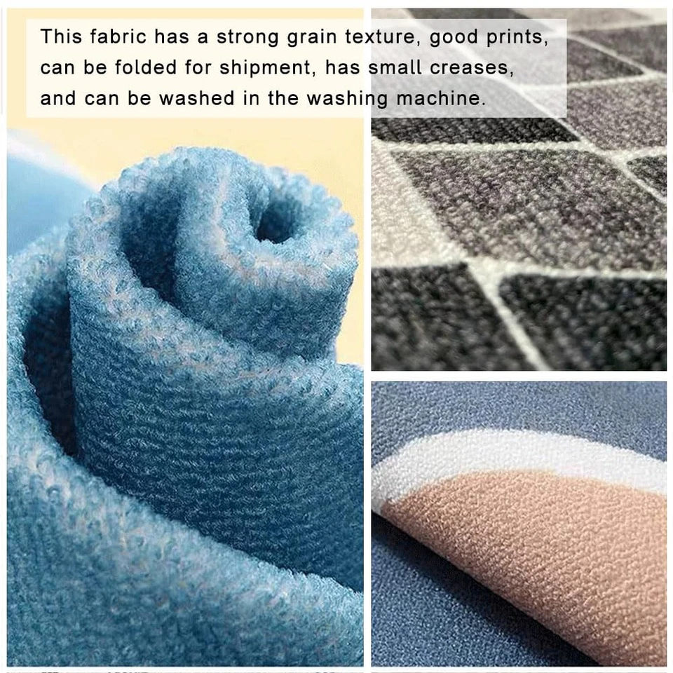 Tapetes de área redonda, tapete de porta tapete antiderrapante super macio para banheiro quarto... - Imagem 3 de 4