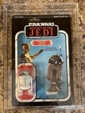 CAS 80 1983 KENNER STAR WARS ROTJ R2 D2 SENSORSCOPE 77 BACK A GRADED
