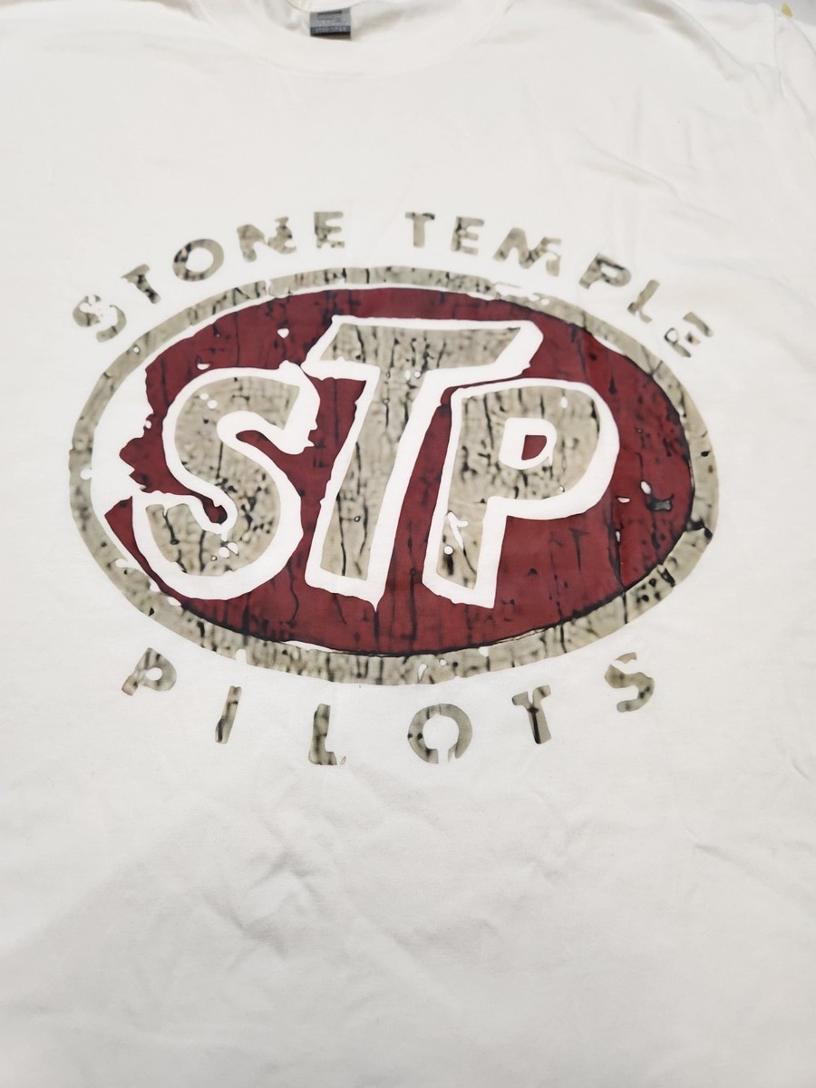 Stone Temple Pilots STP White Digiprint Apparel Premium T-Shirt 2XL