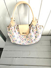 Sac en toile et cuir beige Mac Douglas