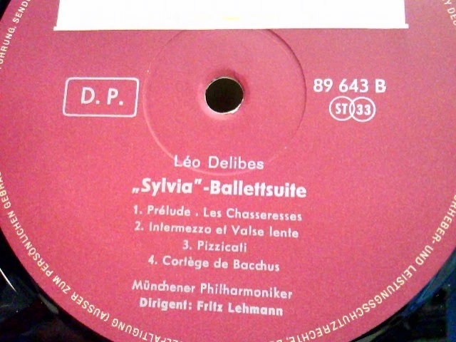 Fritz Lehmann  Delibes Ballet Suites: Coppélia / Sylvia Delibes, Léo: - Bild 4 von 4
