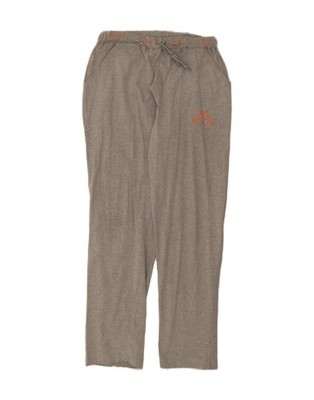 KAPPA Womens Graphic Tracksuit Trousers UK 14 Large  Grey Cotton DV58