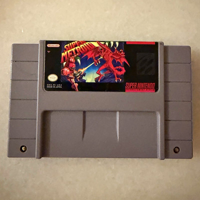 Super Metroid Nintendo SNES Cartridge Only Tested Saves Clean 