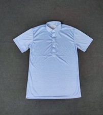 Collars  Co. Polo Shirt Mens Sz S Blue Gingham Short Sleeve Dress Collar
