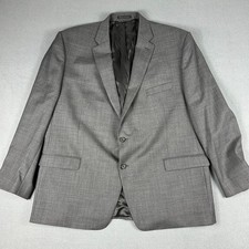 Lauren Ralph Lauren Blazer Mens 50R Gray 2 Button 100 Wool Casual Business