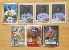 Dave Stewart Lot Of Rookie & Chrome Mix Brand/Mix Grade Read