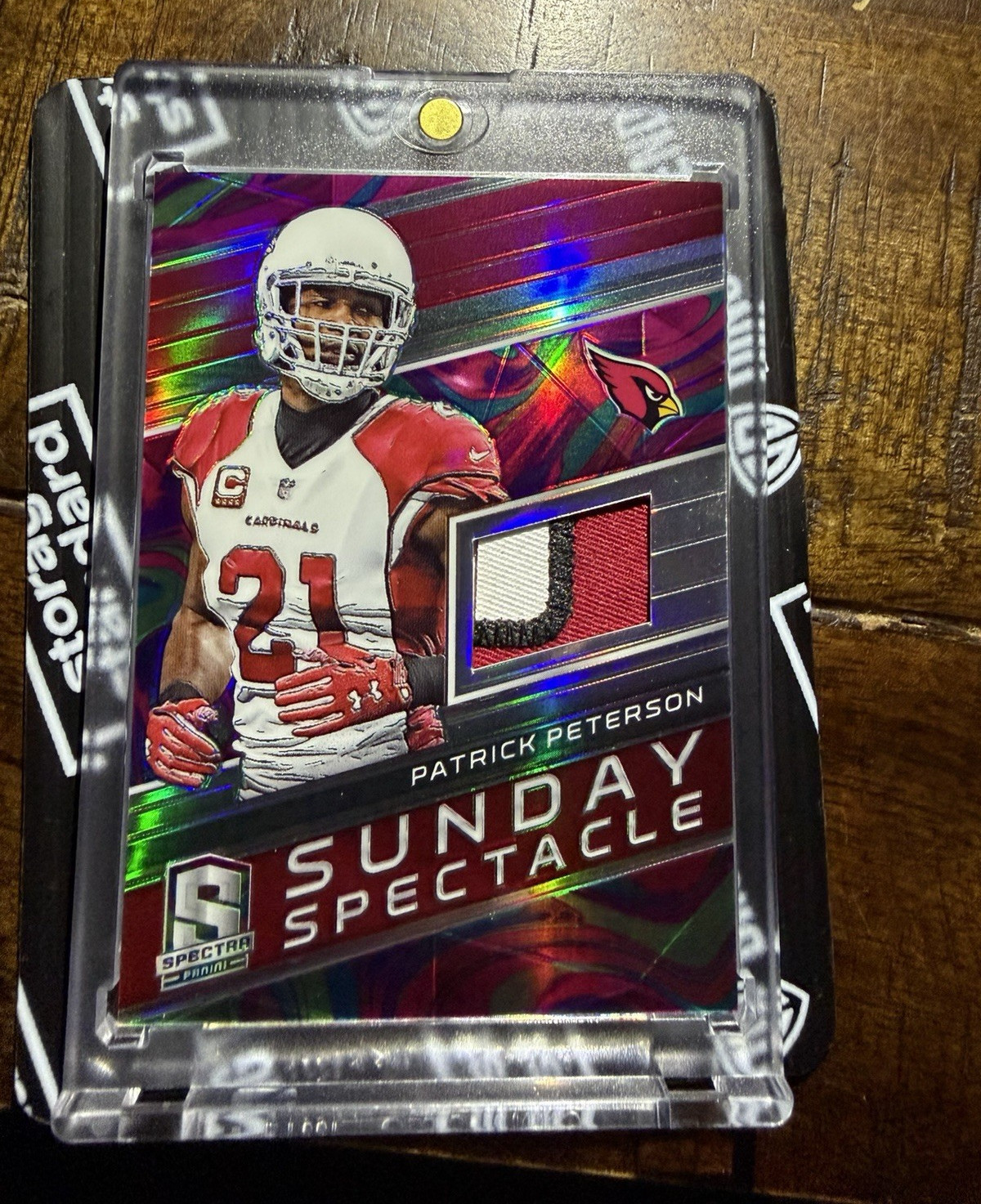 2018 Panini Spectra Patrick Peterson Sunday Spectacle Neon Marble Prizm /4