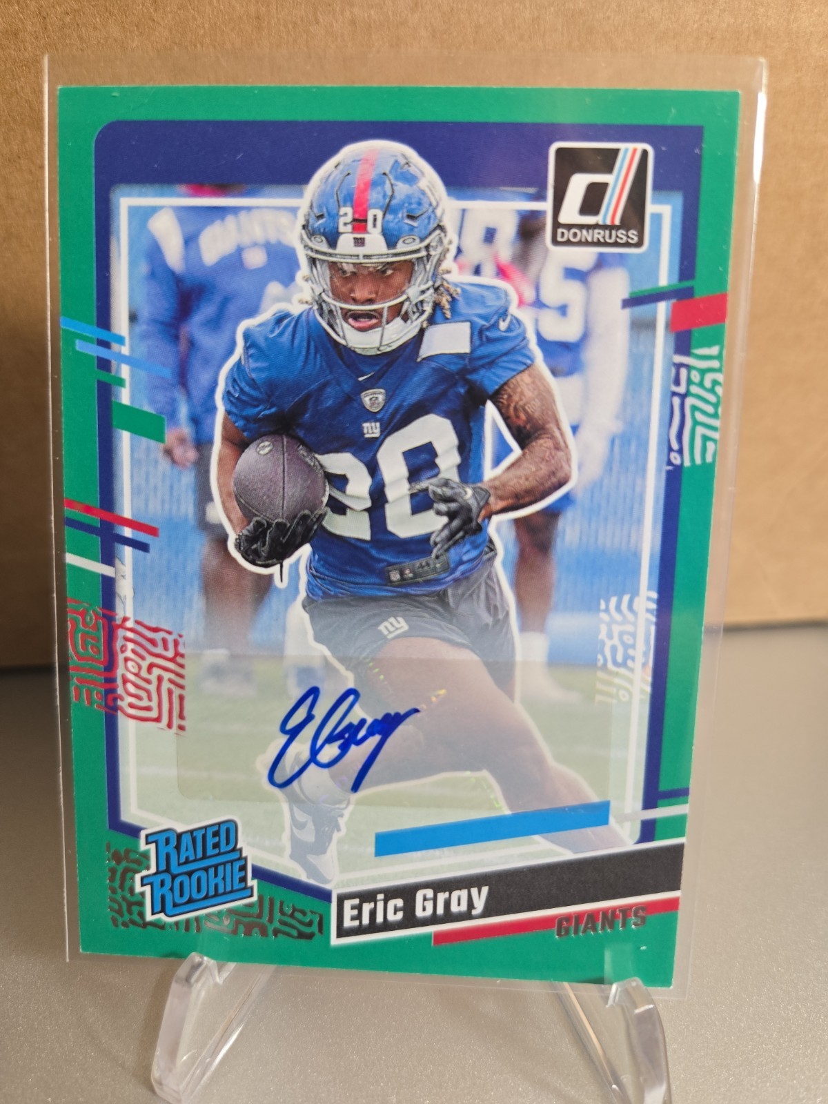 Eric Gray Panini Donruss #377 Autograph-Green
