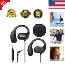 Comfortable Open Ear Earphones with Wrap Around Hooks  Convenient Carrying Case