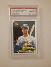 1989 Topps Traded Ken Griffey Jr #41t (RC) Nm-MT Graded PSA 8! Seattle Mariners
