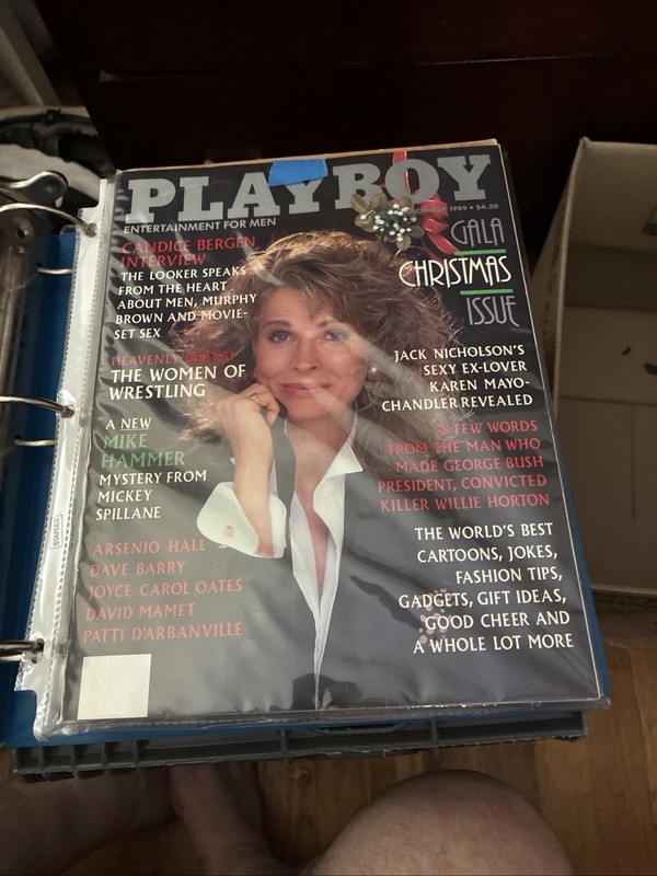 Playboy Magazine Dec 1989 Candace Bergen Interview With Centerfold 