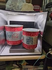 Coca Cola Set Of 2 Vintage Collectible Galvanized Buckets W/Handles  (X-38)