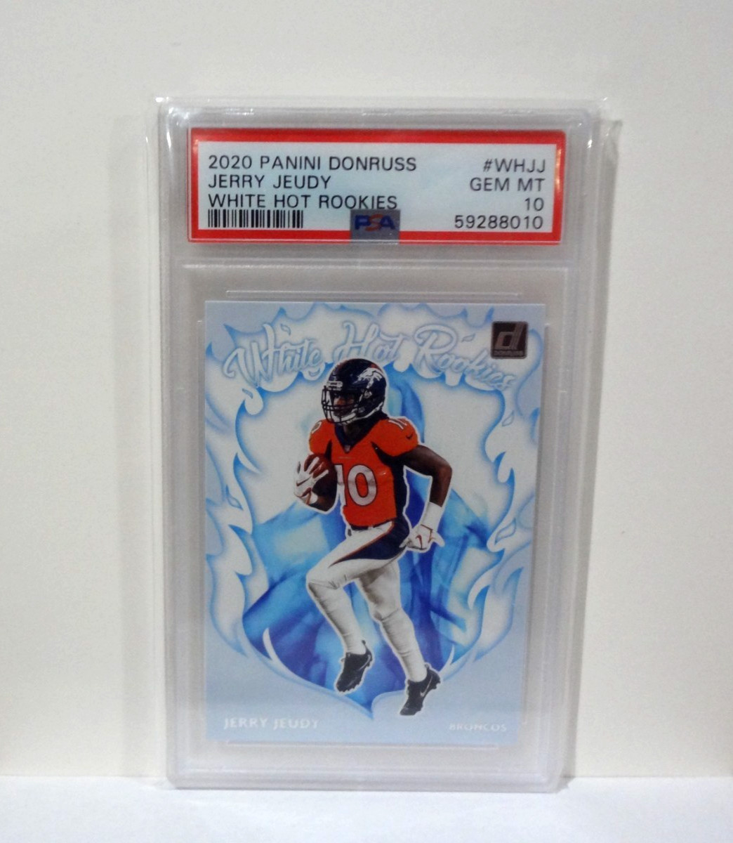 Jerry Jeudy Panini Donruss White Hot Rookies #WHJJ Base