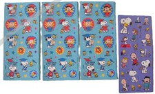 Hallmark Peanuts Graduation Craft School Stickers 3 Sheets  Bonus Sheet New