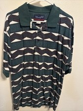 Vintage Wrangler Polo Aztec Southwest Used Large
