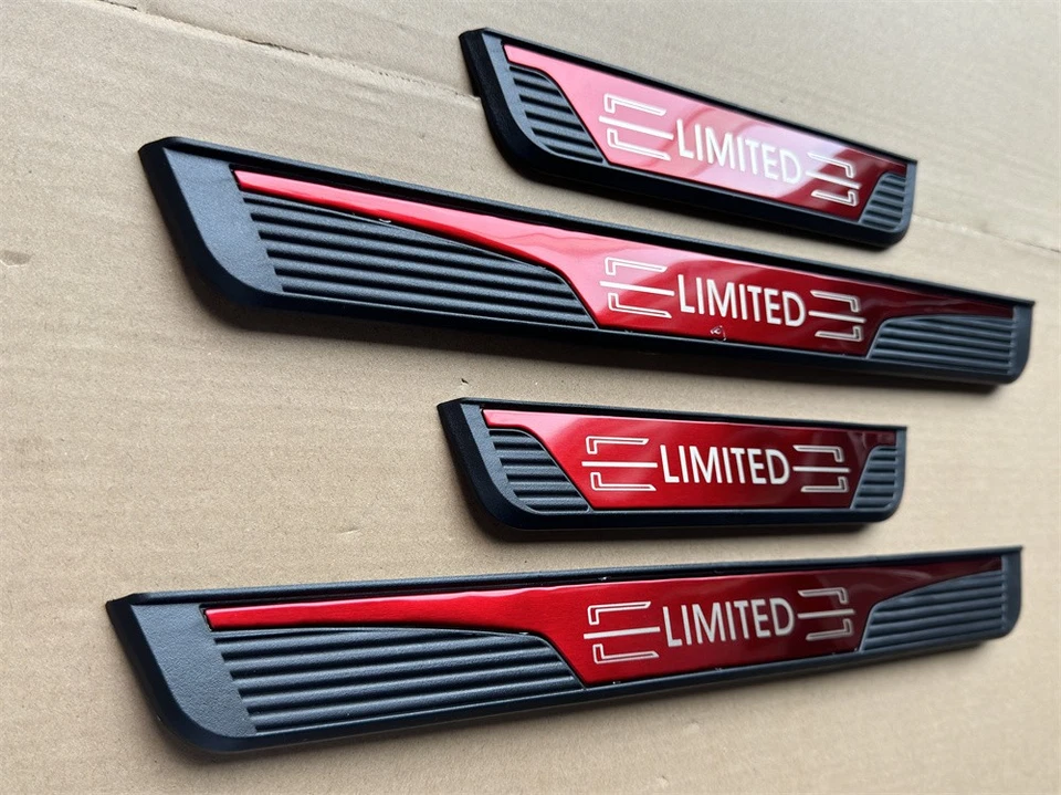 4 piezas de acero para Jeep coche SUV puerta rasguño umbral cubiertas escalón protector accesorios Foto 4 de 4