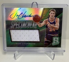 TOM CHAMBERS (2013-14 Spectra) Spectacular Green - Patch Auto /149 Phoenix Suns