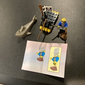 1991 VINTAGE Lego 6234 Renegade's Raft 100% PIRATE SHARK Minifigs Manual NO BOX