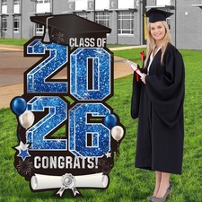 2026 Extra Large 47.2 Inch Graduation Yard Sign Congrats Grad Lawn Decor Class o