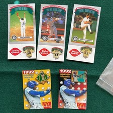 Ken Griffey Jr. Randy Johnson Edgar Martinez Boston hat pins cards lot mariners 