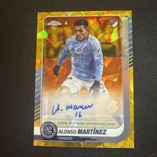 Alonso Martinez 2025 Topps Chrome MLS Sapphire Gold Auto 10/59 New York City FC