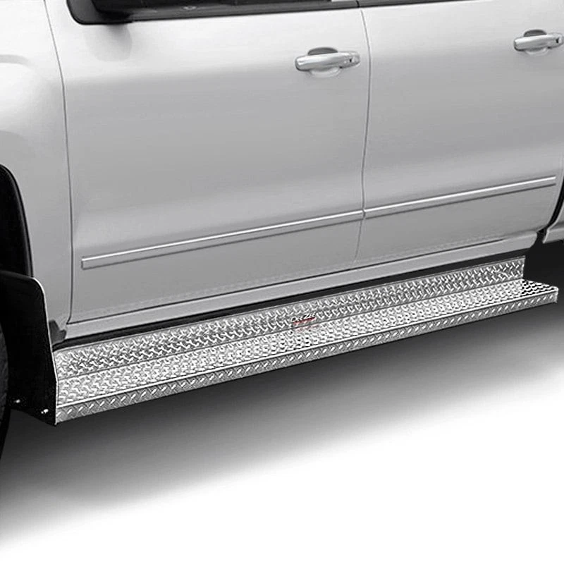 For Ford E-250 2003-2014 Dee Zee DZ2044 6" Brite-Tread Silver Running Boards Foto 2 de 4