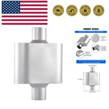 Aluminum Automotive Exhaust Muffler - 2 Inletoutlet For Car Performance Aluminum Automotive Exhaust Muffler - 2 Inletoutlet For Car Performance