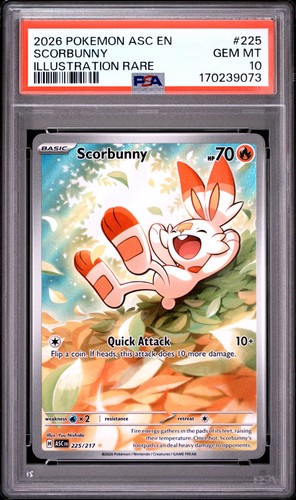 Scorbunny graded PSA 10 for sale on eBay