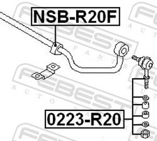 Für FEBEST 0223-R20 FRONT STABILIZER LINK / SWAY BAR LINK