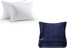 King Comforter Set Down Alternative Pillow Inserts 2 Pack