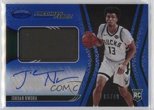 2020 Certified Freshman Fabric Signatures Blue /49 Jordan Nwora #NWO Auto 07o4