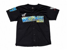 Vintage WWF WrestleMania X-7 Jersey Large 46M RARE 2001 Stone Cold vs The Rock