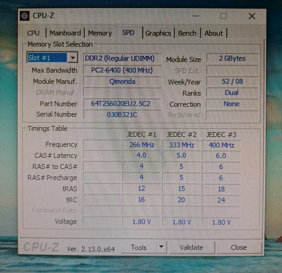 Qimonda 2x 2GB DDR2-800 RAM HYS64T256020EU-2.5-C2 - getestet! - Bild 3 von 4