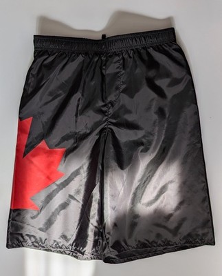 DSquared2 Jungen schwarz & rot Ahornblatt Board Badeshorts Polyester Größe 12 Jahre