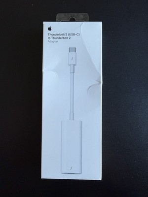 Genuine Apple Thunderbolt 3 (USB-C) to Thunderbolt 2 Adapter (New Unopened)
