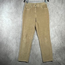 Vintage Lauren Ralph Lauren Corduroy Pants Womens 4 Tan Tapered Chino Mid Rise
