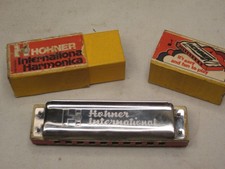 vintage HOHNER International Harmonica made in Brazil musical instrument w/ box