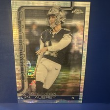 Topps 2024 Topps Chrome Brandon Aubrey Rookie #81 Dallas Cowboys Football Card. rookie card picture